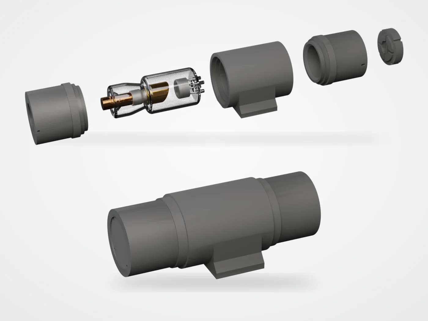 Lead-free X-ray tube shielding sleeves
